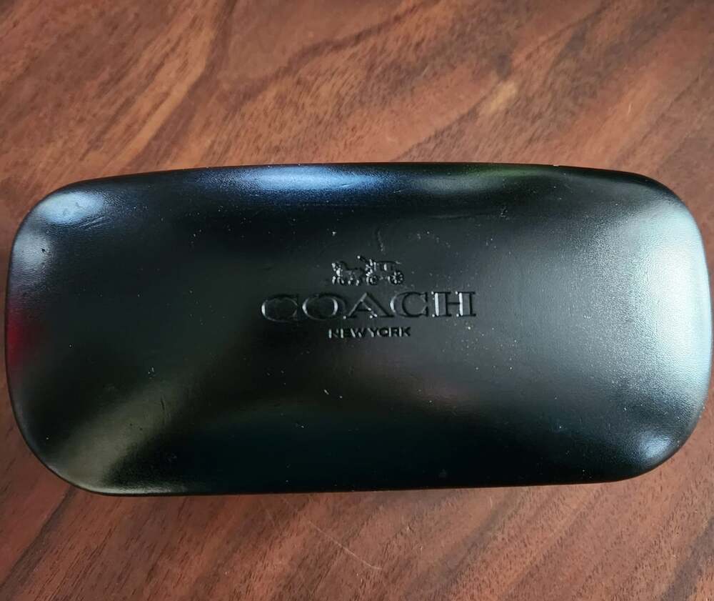 Coach Black Hard Clamshell Eyeglasses Sunglasses Case.